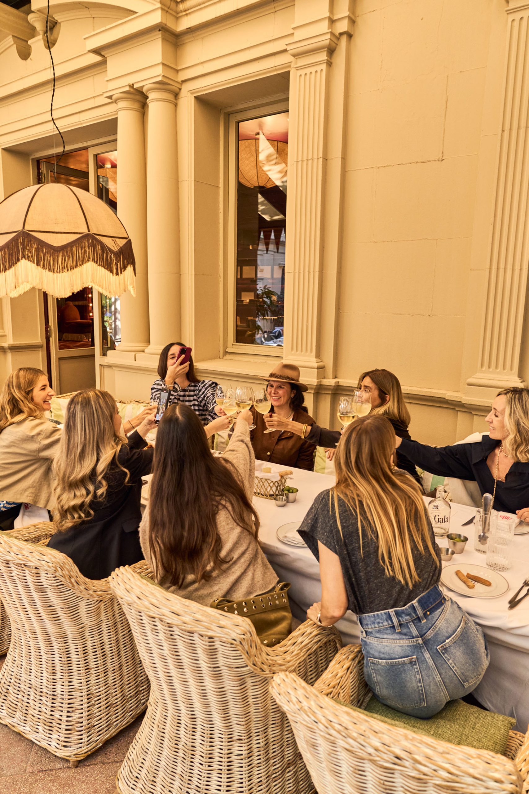 Guests attending MICUIR Wild Rouge Autumn-Winter 2025 collection lunch in GALA restaurant Barcelona